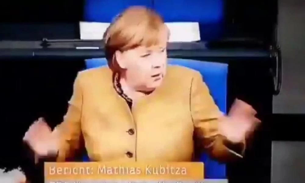 Αλαφιασμένη η Μέρκελ επειδή ξέχασε να φορέσει την μάσκα της